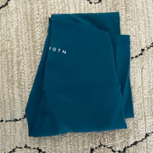 NVGTN Signature 2.0 High Waist Back Seam Deep Teal Sleek Legging Size S. - Picture 11 of 11